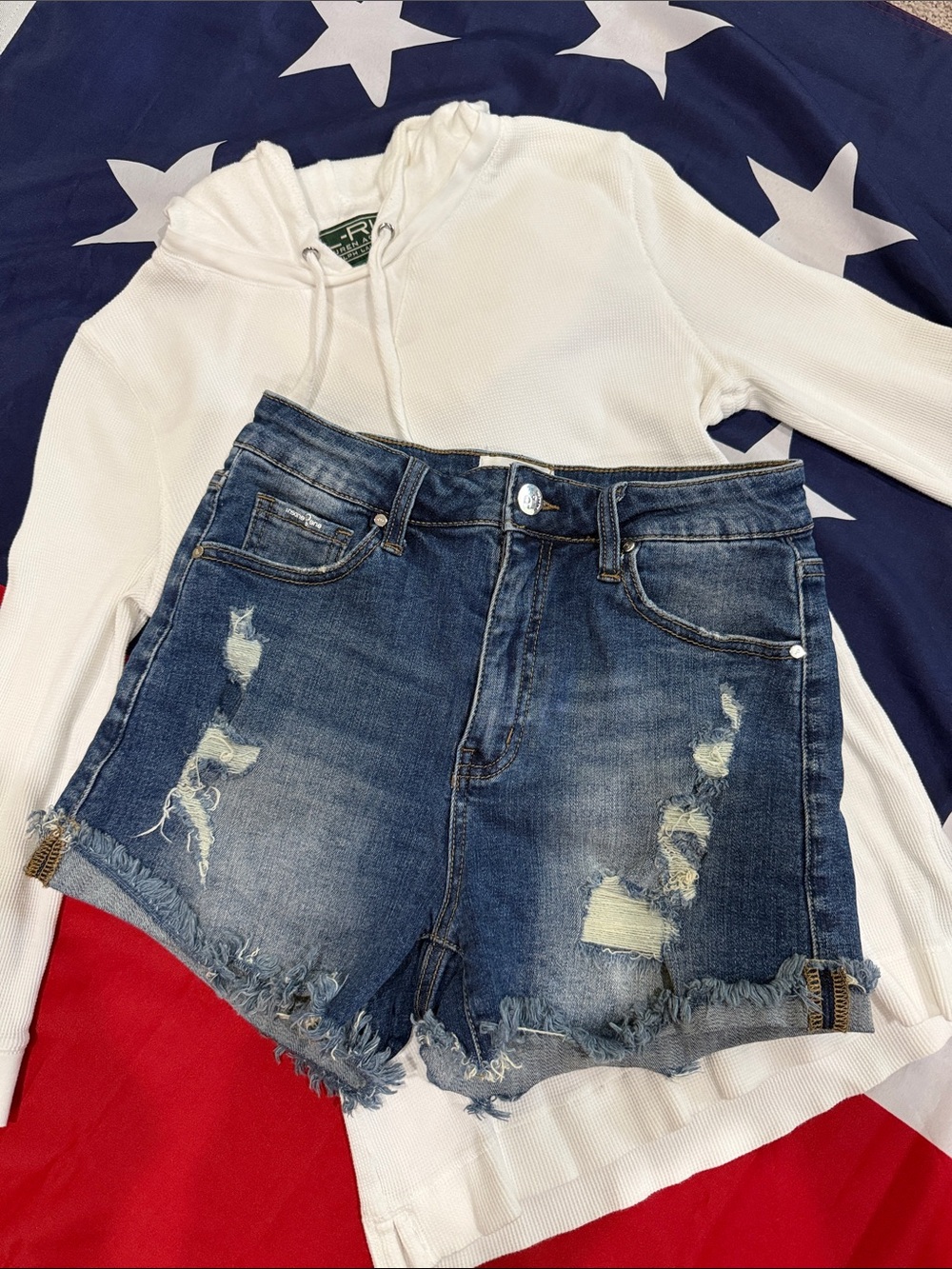 Insane Woman’s Distressed Jean Shorts